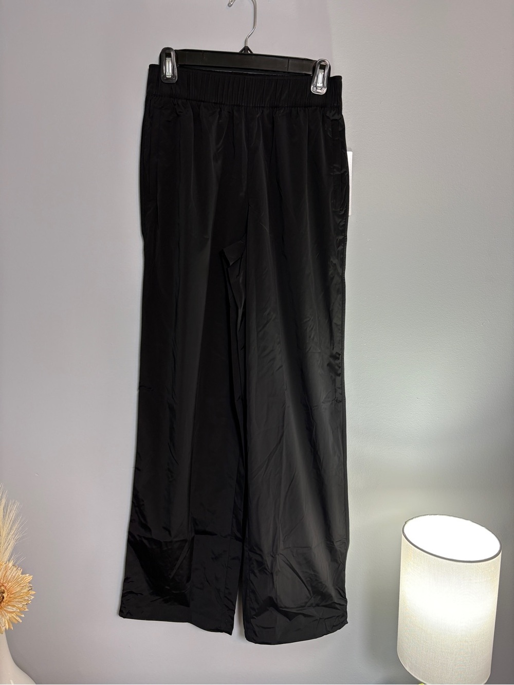 Athleta Black Wide Leg Track Pants